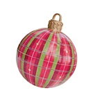 Christmas Oversize Outdoor Merry Christmas Ornaments PVC Inflatable Christmas Ball