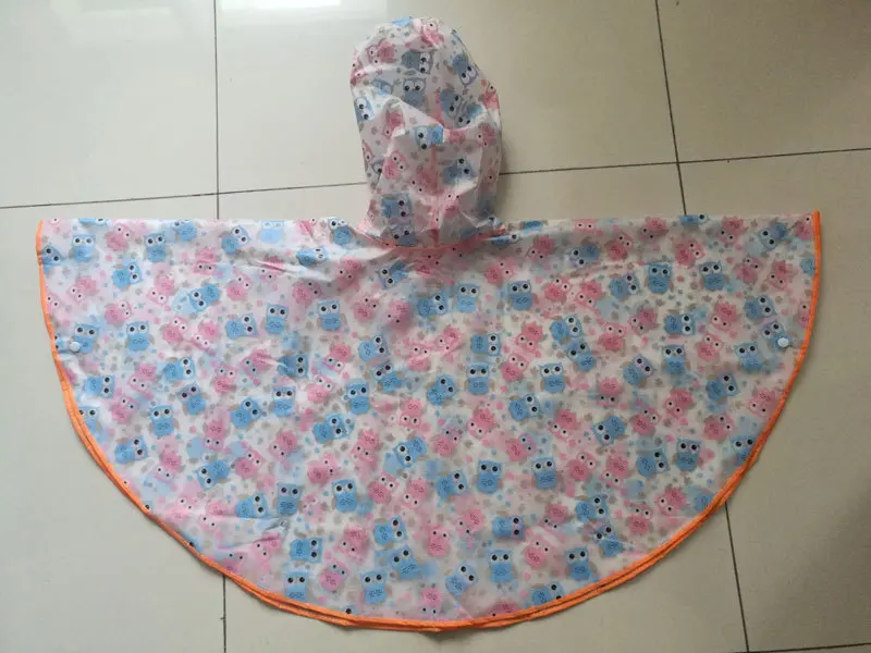 DD2191  In Stock Waterproof Rain Gear Cloak for Girls and Boys Raincoat Children Rain Cape Printing Flower Kids Poncho