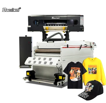 Baosiwei i3200 a2 a3 24 inch 60cm inkjet printers bundle professional shaker dryer transfer roll to roll dtf printer