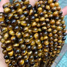 Beads Natural Wholesale Round Tiger Eye Beads 4-14mm Grade 5A Quality Natural Yellow Tiger Eye Stone Beads