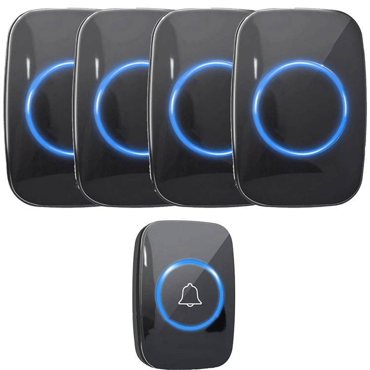 Online Top Seller Home Long-distance Villa Office Button Door Bell 1W Electric Wireless Doorbell