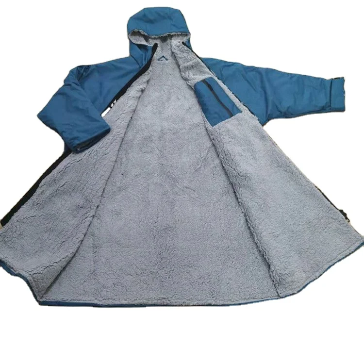 custom waterproof swim park coat 70x110cm or custom swim parka robe  changing waterproof jacket