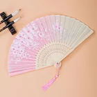 Fans Fan Folding Bamboo Fold Hand Fans Wedding Chinese Japanese Fan China Antique Folding Fan Gift Vintage