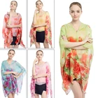 Scarf Women Scarf Shawl Poncho Printed Sunscreen Scarf Sun Protection Shawl Beach Shawl Bikini Cover Soft Comfortable