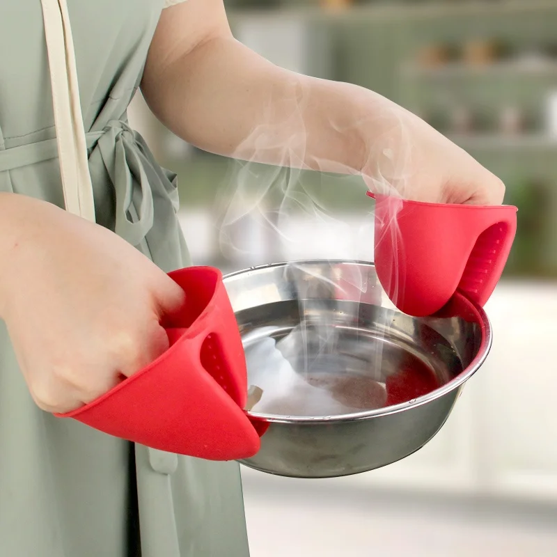 Kitchen  Heat Resistant Silicone Cooking Gloves, Pot Holder Silicone Oven Mitts for Kitchen Cooking & Baking