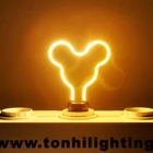 Dimmable Lamps E14 E27 2200K 5W Dimmable Decorative New Bending Twisted Filament Led Bulb Lamps