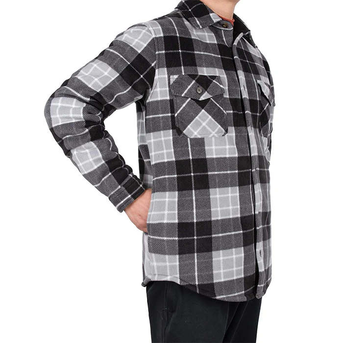 Men Hoodie Jacket Custom Lapel Bilateral Chest Pockets Curved Hem