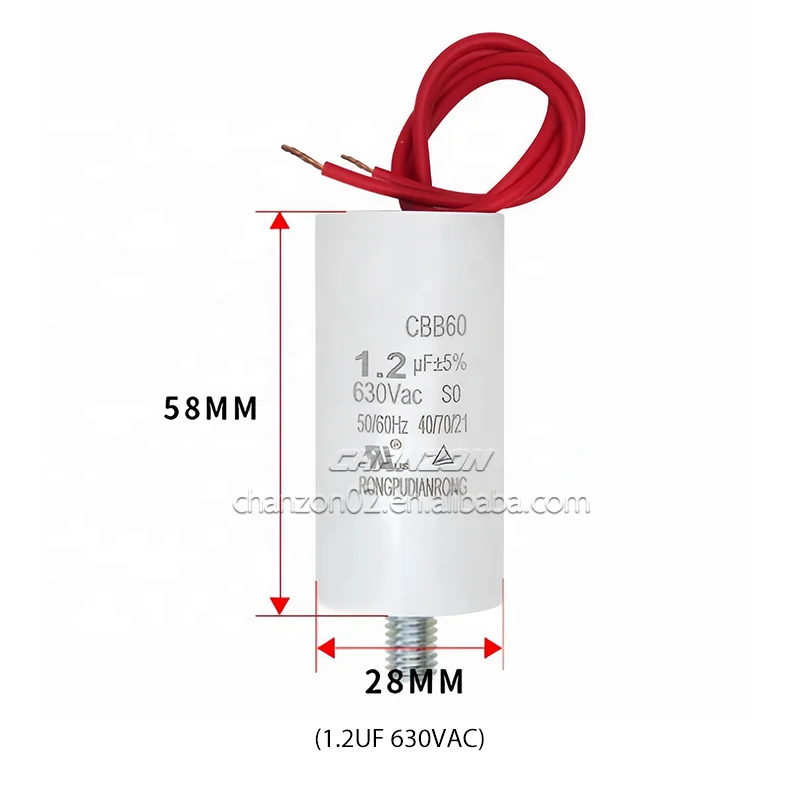 Thin Film Fan, CBB60, 1UF, 1.2UF, 1.5UF - detail 6
