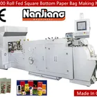 HD-200 Semi Automatic Roll Fed Square Bottom Bag Paper Kraft Machine Making Dimension L*W*H 6.5x1.8x1.9m