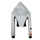 2021 China High Quality Custom Wholesale Hot Long Sleeve Cropped Lady Woman Top Gym Pullover Hoodie