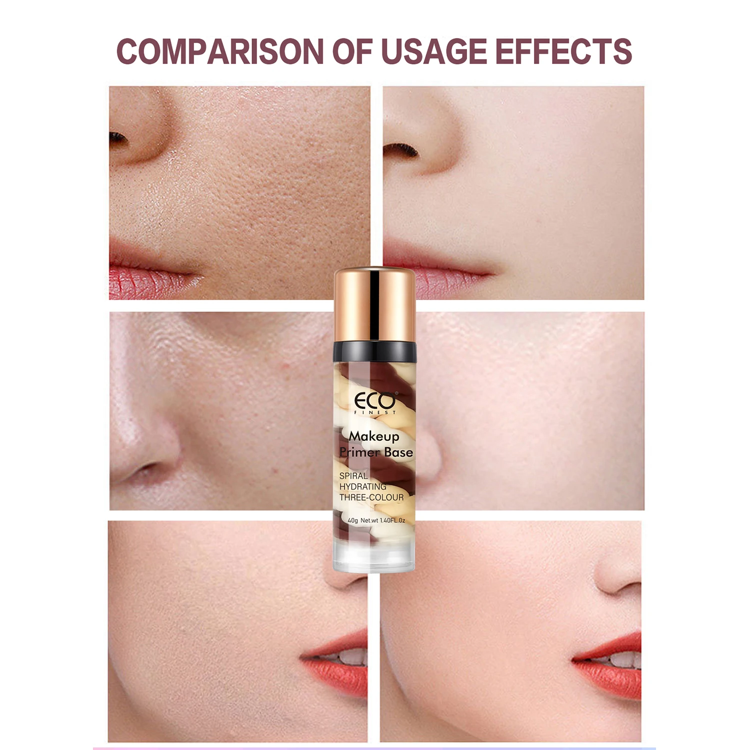 Hydrating Face Makeup Primer, Smooth Skin & LongLasting Makeup, Fills