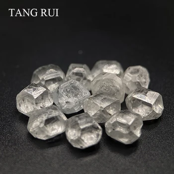 TANG RUI A-D grade uncut rough White diamond price per carat HPHT/CVD big size synthetic rough diamond