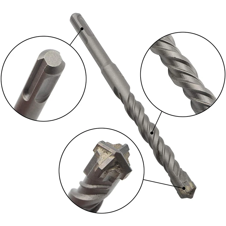 6 SDS Plus masonry concrete core Drill Bits for hammer drilling 