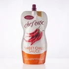 Food Pouch Packaging Bag Food Custom Printed Food Stand Up Pouch For Chilli Sauce Packaging Bag