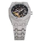 Steel Watch Top Quality Stainless Steel Full Diamond On Band Custom Logo Real Diamond Watch Mens Luxury