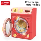 Kids Furniture Toys Zhorya Children Kids Appliances Red Washing Machine Early Education Furniture Pretend Play Toys