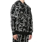 Black Hoodies Men Black China Clothing Manufacturers Custom Black Men's All Over Print Hoodie