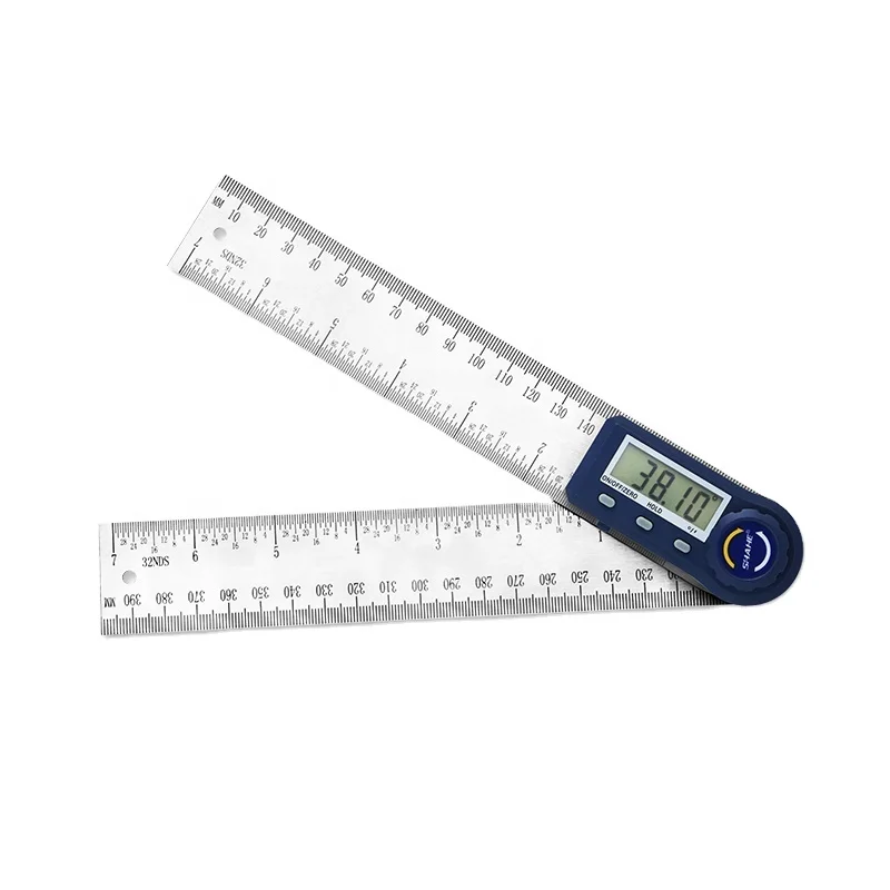 perfk Digital Angle Rule Ruler Finder Protractor Angle Measuring Instrument 200mm 
