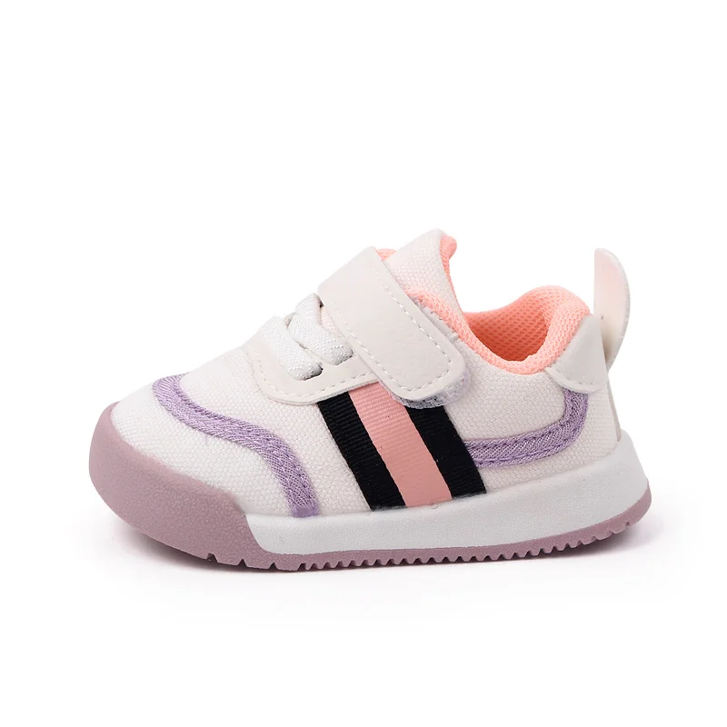 High Quality Soft Rubber Anti-slip Outsole Toddler Kids Prewalker Shoes Sneakers Casual Kids Shoes factory