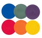 Printed Logo Floor Spots Sit Markers 4 Inch Circle Hook Loop Poly Spot Marker For Carpet