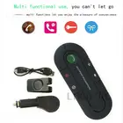 Car Handsfree Speaker Sun Visor Vehicle 4.1 Adapter Receiver Music Playing Car Receiver Handsfree Call