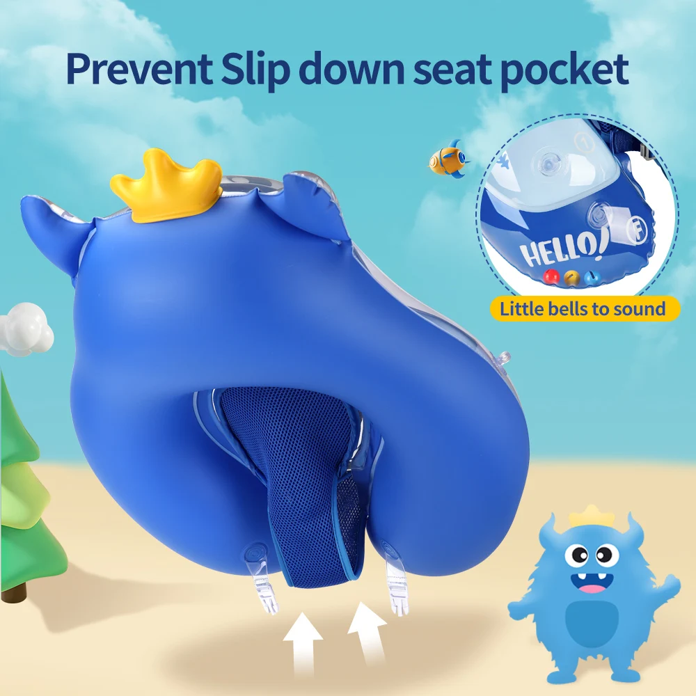 Swimbobo Baby Inflatable Floating Kids Swimming Floats Waist Trainer Child Swim Pool Water Toy Ring PVC Baby Float With Canopy