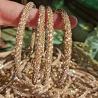 Hoop Earrings Earring Earringshoop Fashion Jewelry Crystal Big Hoop Earrings Women Shiny Round Drop Earring