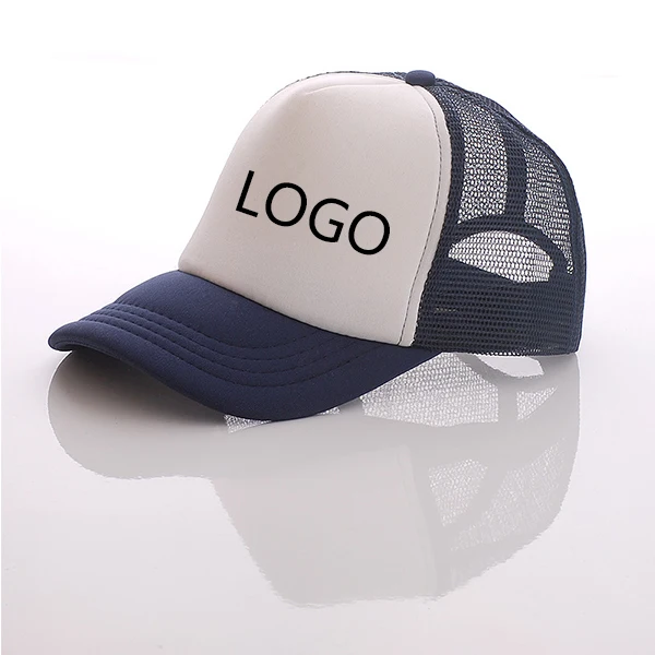 High quality trucker hats 5 panel foam mesh trucker cap camo front printed embroidered logo custom trucker hat