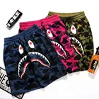 Casual Shark Camo Basketball Mens Bape Shorts Cartoon Shorts Mens