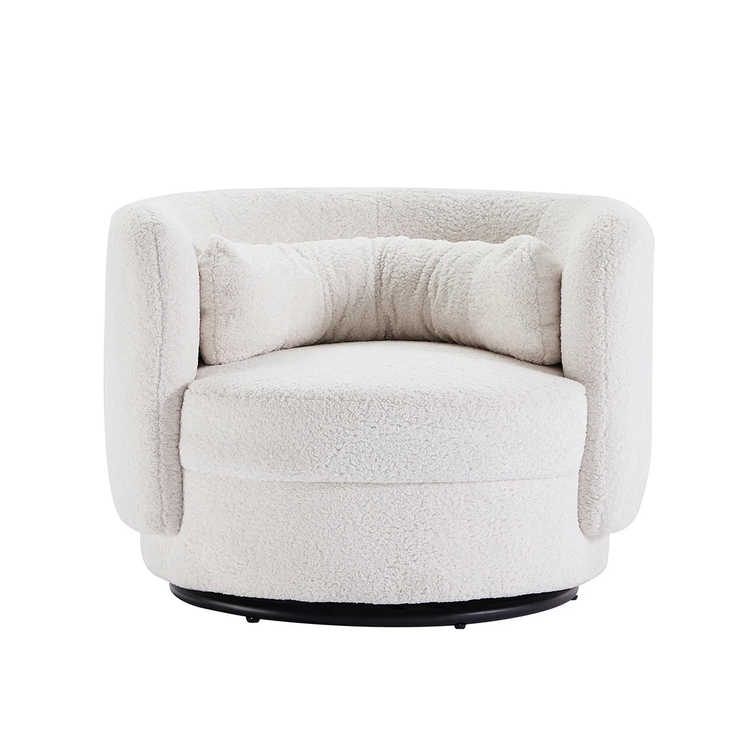 white round sofa chair