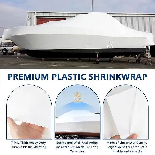 Premium Grade Polyethylene Fabric Polyethylene Hear Shrink Film Shrink Wrap manufacture