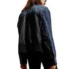 Women Jacket Back Stitching Women Plain Denim Jacket Fall Clothing For Women