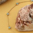 Real Bracelet 2022 Exquisite Real Gold Plated Gem Zircon Stone Bracelet For Women Jewelry