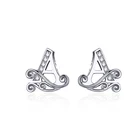 Earrings Women Earrings Fashion Zircon Letter A Earrings 925 Sterling Silver Stud Earrings Jewelry 2021