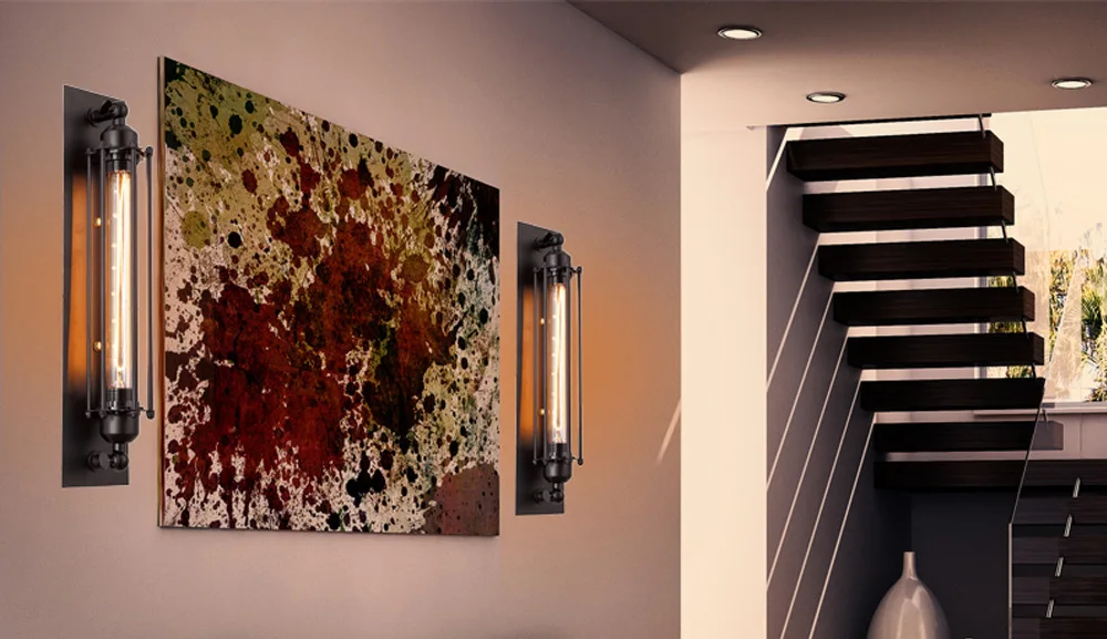 Loft Vintage Wall Lamps E27 Industrial Indoor Home Wall Light