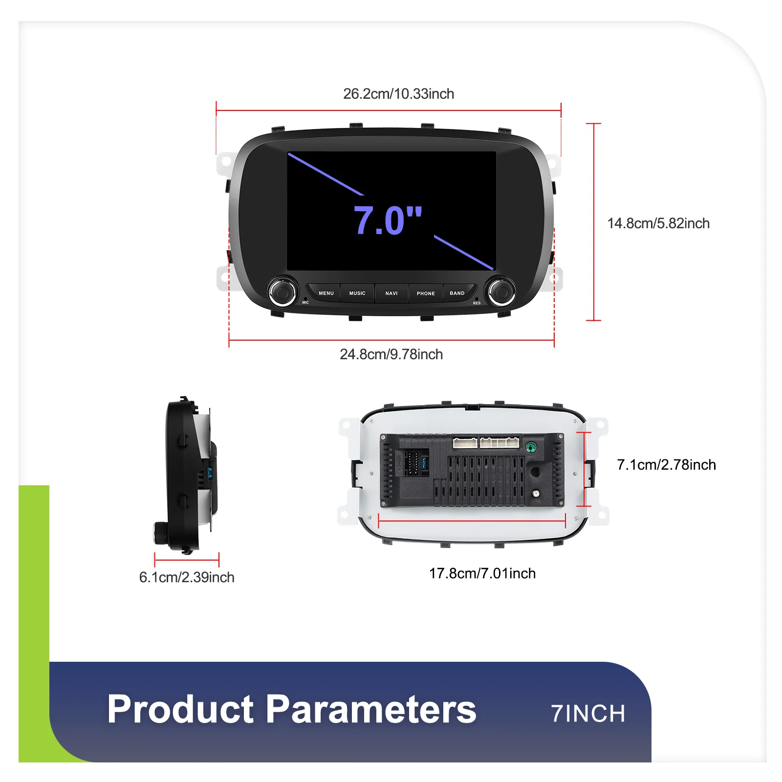 eq for fiat 500x 2014 2020 car audio a4265-16
