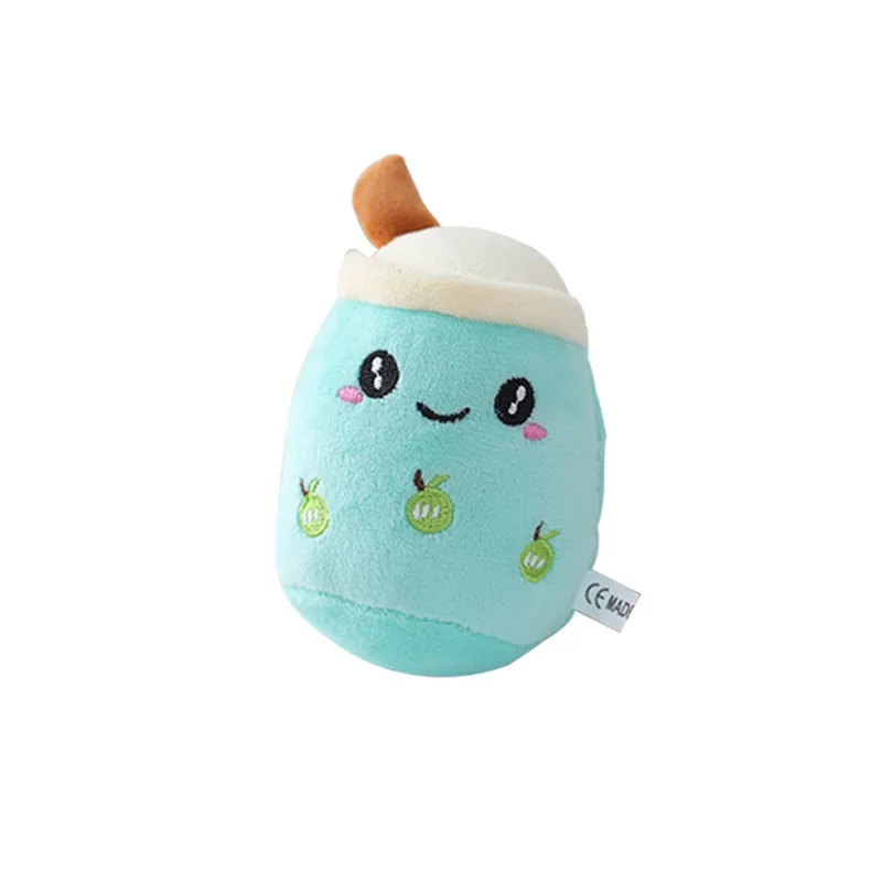 Cute Expression Milk Tea Cup Pendant Plush Toy Doll Bag Charm Key Chain Bag Hanging Decoration Boba Plush  Keychain