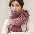 Scarves Scarfs Letter Blanket Thick Warm Scarves Imitated Cashmere Ladies Simple Scarfs For Winter