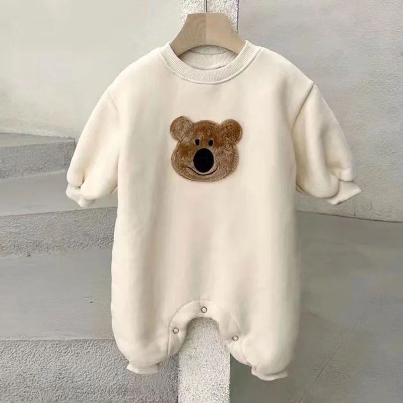 Newborn baby clothes cotton bodysuit rompers infant cotton baby jumper romper long sleeve thicken warm baby clothes