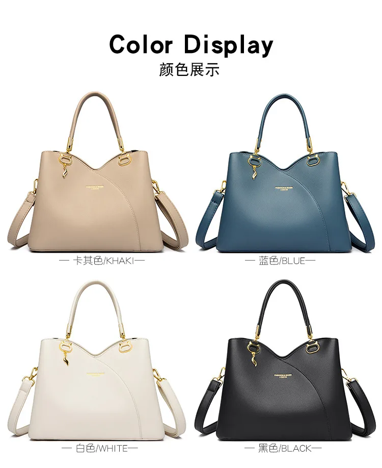 Luxury Designer Pu Leather Tote Shoulder Bags Solid Color Large Capacity Handbag for Women Top Handle Hand Bag Ladies