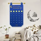 Mubarak Ramadan 2022 Decoration Advent 30 Days Countdown Calendar Kalender Islamic Wall Decor Felt Ramadan Items