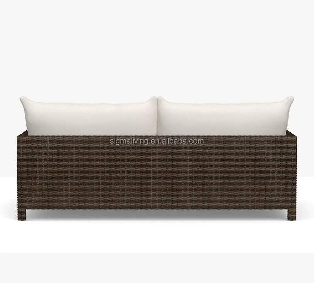 Rectangular Daybed Leiseure patio furniture beach chair sun pool lounge chairs garden furniture rattan sofa