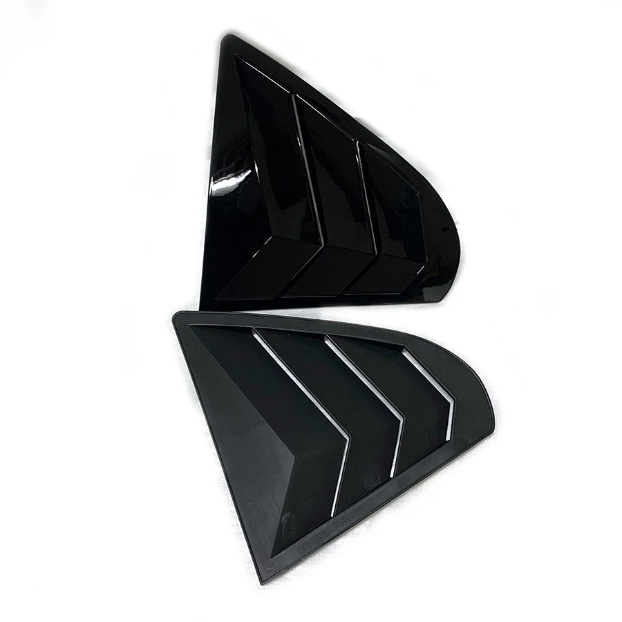product abs sticking rear side window louvers racing decors abs style air vent louver scoop for mitsubishi lancer ex 2008 2017-8