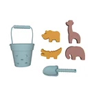 Beach Kid Wholesales Eco Friendly Beach Toys Bucket Set Sand Mold Summer Silicone Beach Toys For Kid