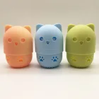 Bear Sponge Wholesale Portable Mini Silicone Cute Bear Storage Breathable Makeup Sponge Container