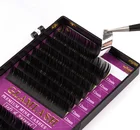 Eyelash Extensions Wholesale 25mm Individual Premium Custom Vendor Faux Real Siberian Mink Lahes Eyelash Extensions