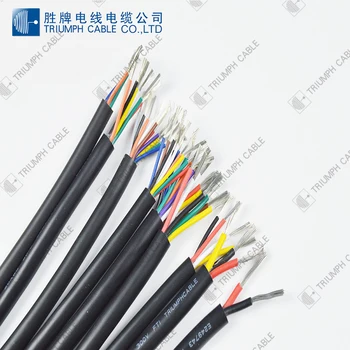 High quality awm 2464 80C 300v VW-1 26awg 28 awg 18awg 2 3 4 5 6 7 8 9 10 core PVC insulation l2464 cable