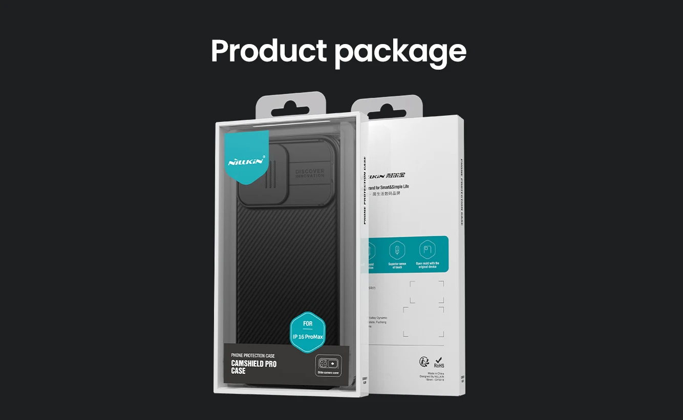 Nillkin Frosted CamShield Pro Case Camera Protector for iPhone 16, 16 Pro, 16 Plus & 16 Pro Max 17 Camera Protector for iPhone | Nillkin iPhone 16 - 16 Pro max Case | Camera Protector for iPhone | Nillkin