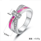 Opal Jewelry Pink Opal Platinum Zirconium Ring Opal Jewelry Style