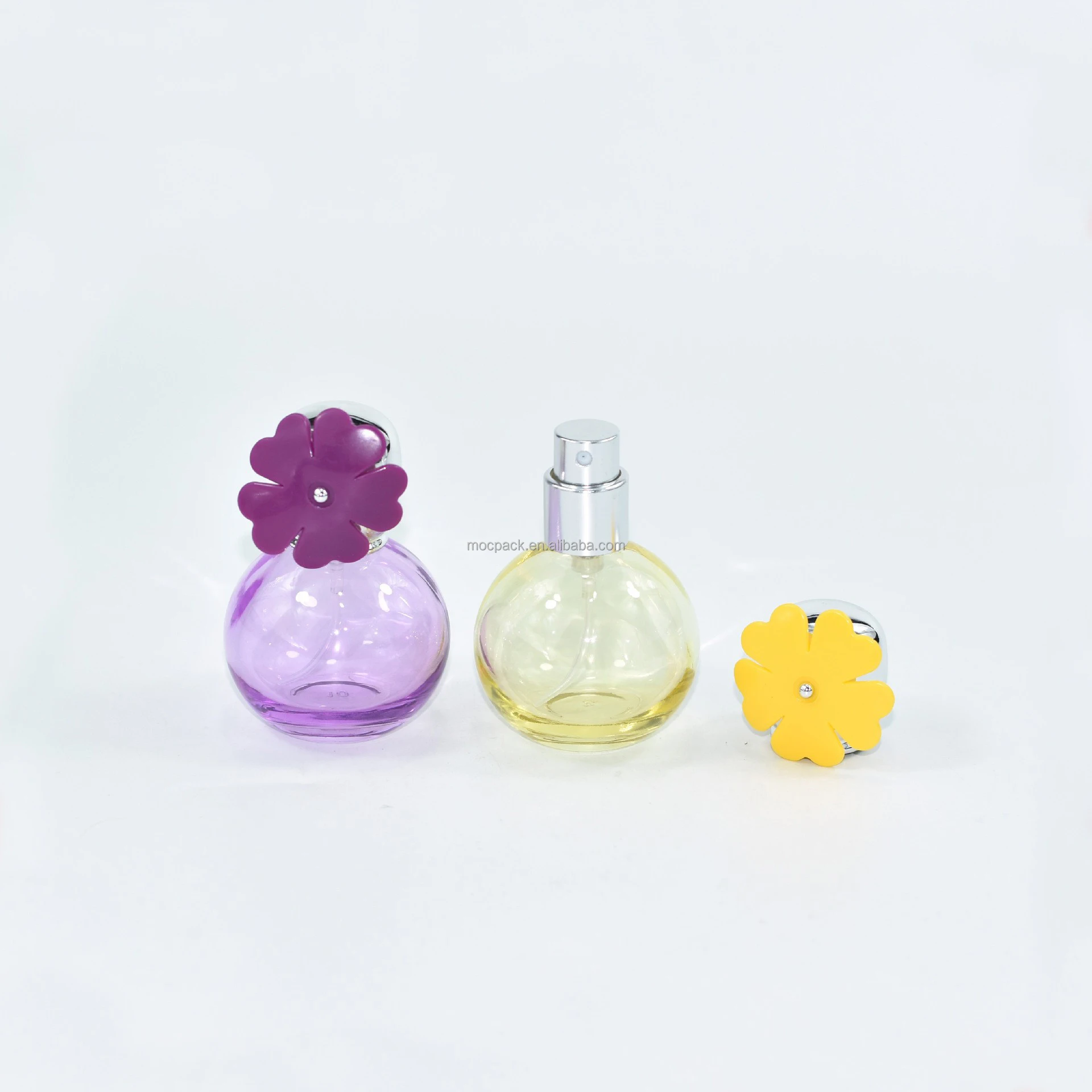 product wholesale 30ml ball shape cute perfume bottle empty pink flower perfume bottle-29